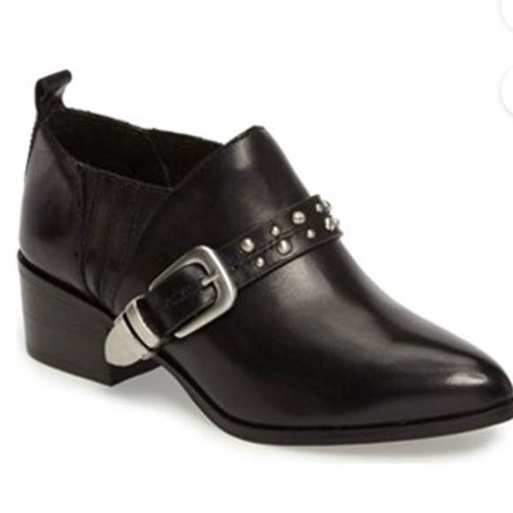 BCBG Loela Leather Ankle Booties - Picture 1 of 10